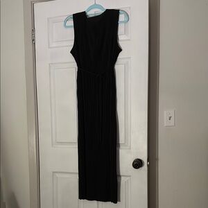 H&M Black Sleeveless V-Neck Sheath Maxi Dress Maternity
